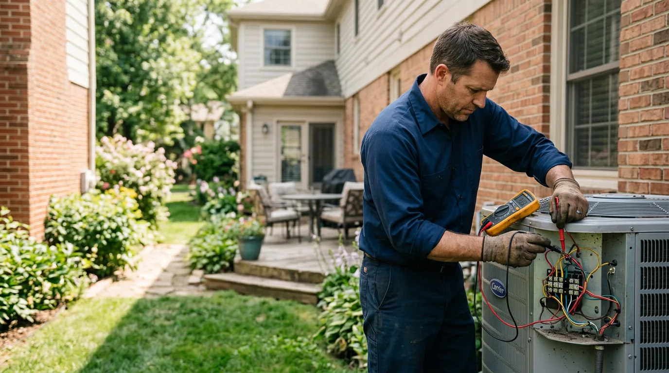 HVAC technician working near Parthenon, AR